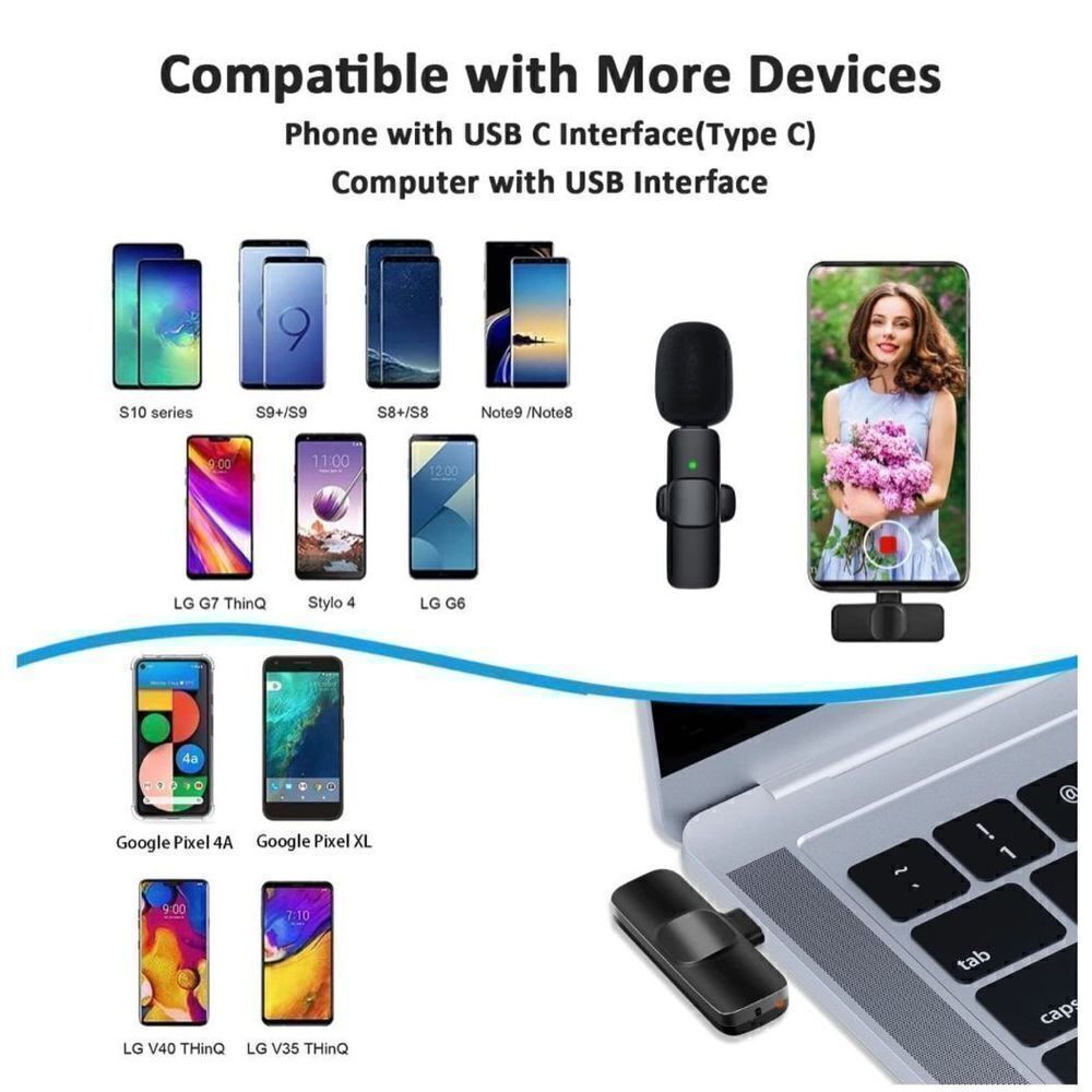 Professional Wireless Lavalier Lapel Microphone for Android Computer - Picture 7 of 7